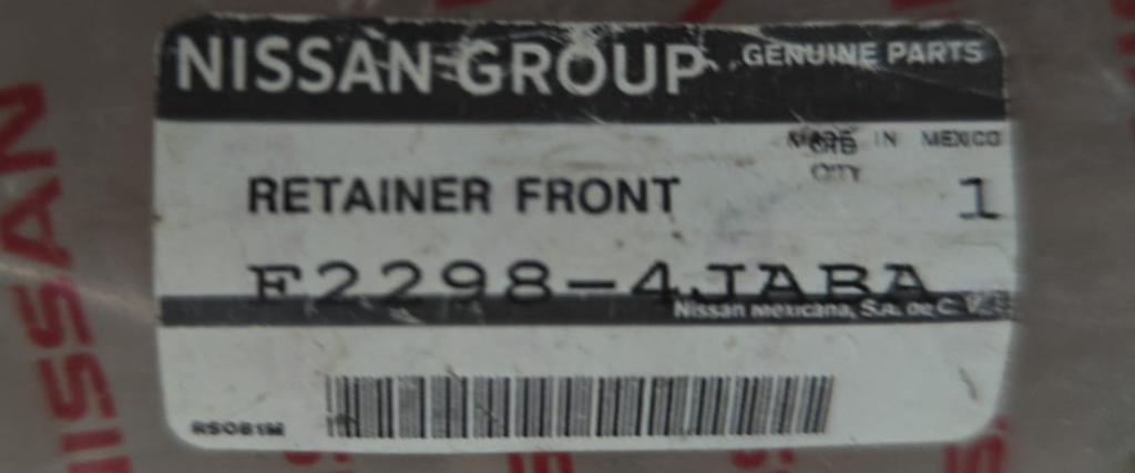 GUIA FASCIA (DEFENSA) NISSAN PU NP300/ FRONTIER 2016 AL 2020 CENT DEL ORIGINAL COD. F2298-4JABA