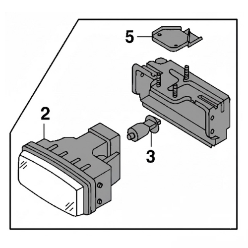 FARO AUX (NIEBLA) NISSAN PATHFINDER 1966 A 1999 H3 DEL DER DESMONTADO ORIGINAL COD. 261500W025