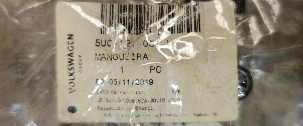 MANGUERA RADIADOR VOLKSWAGEN SAVEIRO/ GOL G5/ G6/ G7 2006 AL 2021 DEL ORIGINAL COD. 5U0-121-151-L