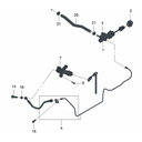 MANGUERA DIRECCION HIDRAULICA CHEVROLET AVEO 2004 AL 2017/ PONTIAC G3 2007 AL 2010 1.6L ORIGNAL COD. 96339739