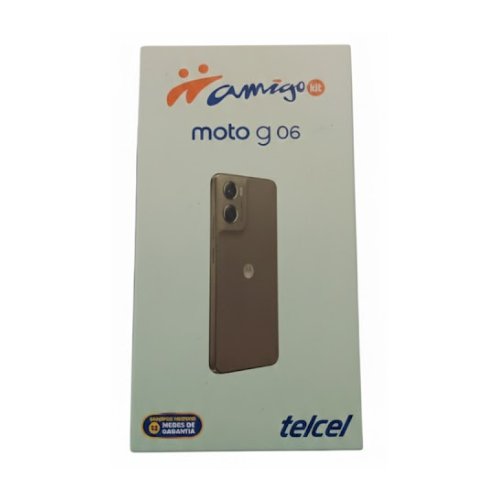 CELULAR MOTOROLA G06 CAFE 128GB + 4 RAM TELCEL AMIGO KIT