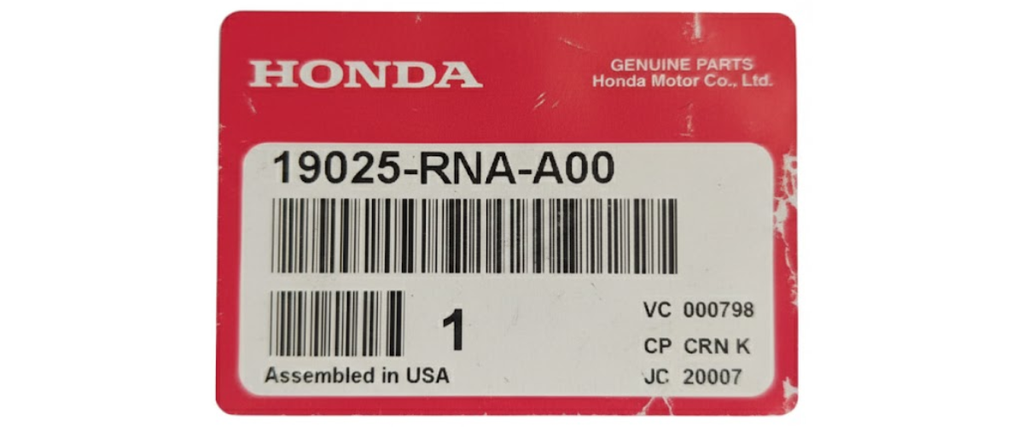 TOLVA DEFLECTOR DE AIRE HONDA CIVIC 2006 AL 2011 LAT DER ORIGINAL COD. 19025-RNA-A00