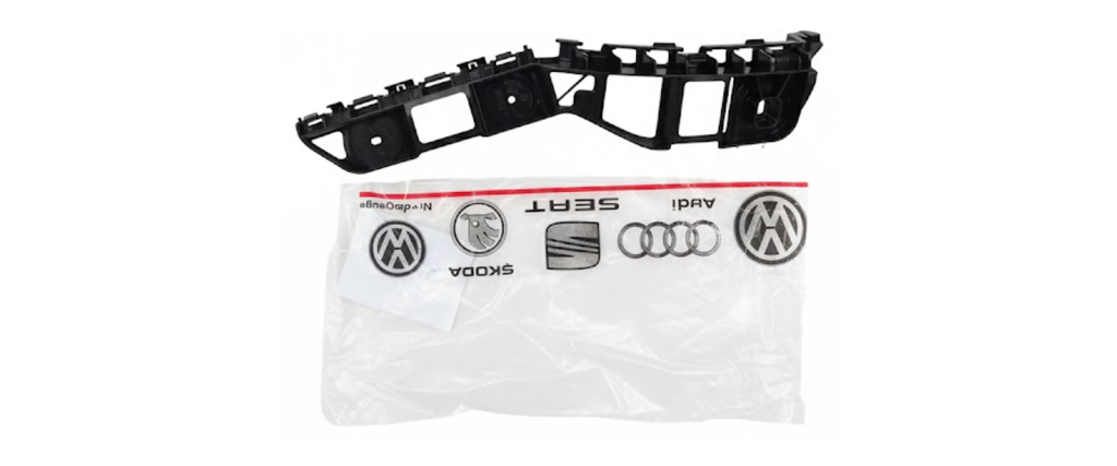 GUIA FASCIA (DEFENSA) VOLKSWAGEN POLO GTI 2015 AL 2017 TRAS IZQ ORIGINAL COD. 6RG-807-393-C