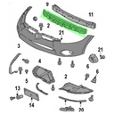 ANTIMPACTO MITSUBISHI LANCER 2008 AL 2017/ ECLIPCE 2006 AL 2012 DEL DESMONTADO ORIGINAL COD. MR987717