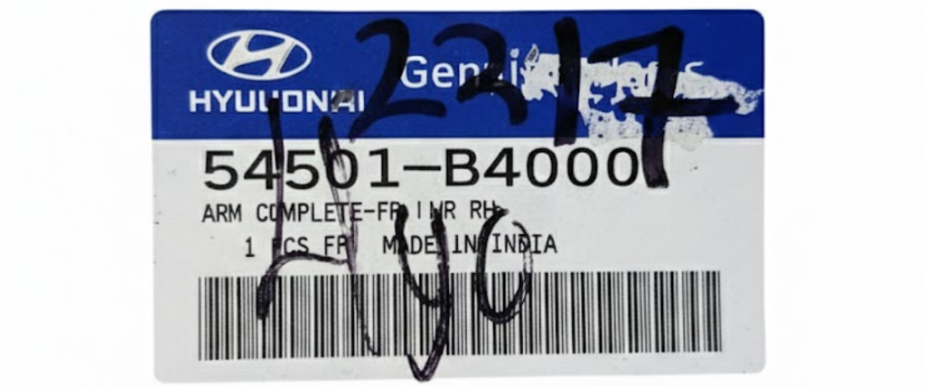 HORQUILLA HYUNDAI GRAND I10 2015 AL 2021 INF DER ORIGINAL COD. 54501-B4000