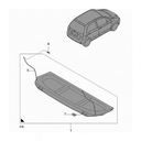 TAPA CAJUELA (SOMBRERERA) CHEVROLET SPARK/ MATIZ 2005 AL 2015/ PONTIAC MATIZ G2 2006 AL 2010 TRAS COD. 96657232