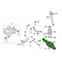 HORQUILLA MAZDA 2014 AL 2018 2.0L INF TRAS DER DESMONTADO ORIGINAL COD. MAZMZ3162193