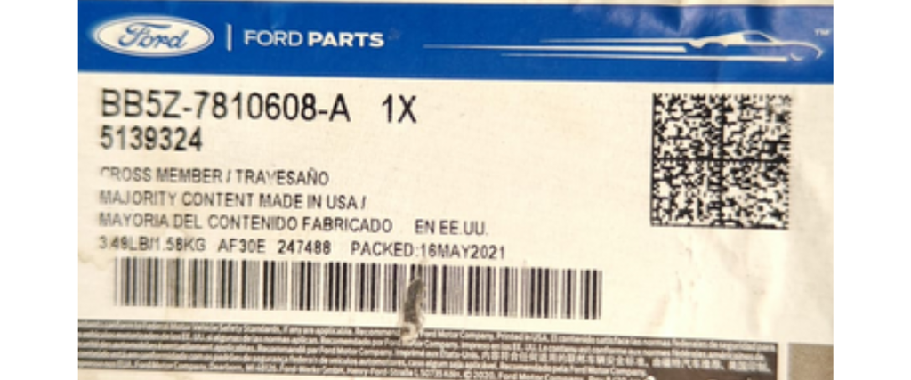 TOLVA (PANEL) FORD EXPLORER 2011 AL 2019 INT CENT TRAS ORIGINAL COD. BB5Z-7810608-A