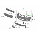 GUIA FASCIA (DEFENSA) CHEVROLET EQUINOX / TORRENT 2007 AL 2009 DEL IZQ ORIGINAL COD. 10381515