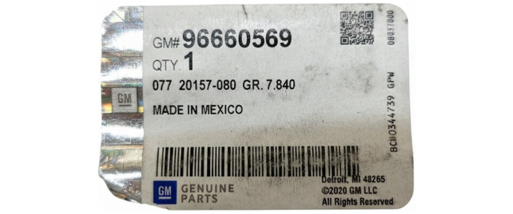 ANTIMPACTO CHEVROLET CAPTIVA 2012 AL 2015/ SATURN VUE 2008 AL 2010 TRAS NUEVO ORIGINAL COD. 96660569