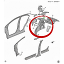 REFUERZO INT COSTADO CHEVROLET BEAT 2017 AL 2021 TRAS DER ORIGINAL COD. 42727421