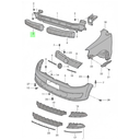ANTIMPACTO VOLSWAGEN GOL 2017 AL 2022 DEL DER ORIGINAL COD. 5U0-807-240-B