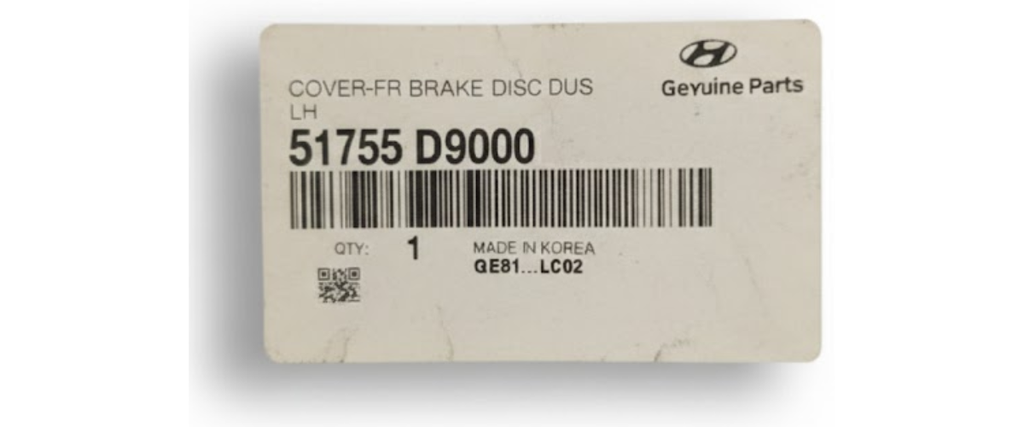 TOLVA DISCO KIA SPORTAGE 2017 AL 2022 CUBIERTA P/FRENO DEL DER NUEVO ORIGINAL COD. 51755-D9000