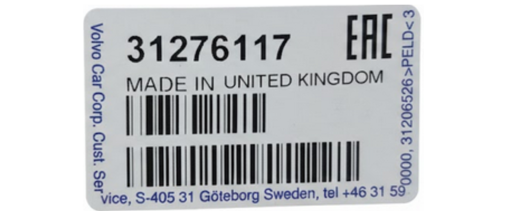 CHISGUETERO LIMPIAFARO VOLVO V40 2013 A 2019 DEL IZQ ORIGINAL COD. 31276117
