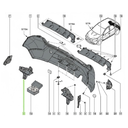 GUIA (FASCIA) DEFENSA RENAULT SANDERO 2008 AL 2015 TRAS DER ORIGINAL COD. 8200735455