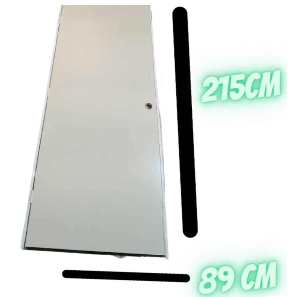 PUERTA EXT MELAMINA 2.15X89 BLANCA