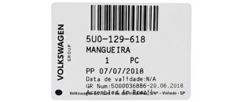 DUCTO ADMISION DE AIRE VOLKSWAGEN GOL/ SAVEIRO/ VOYAGUER 2009 AL 2021/ POLO/ VENTO 2013 AL 2020 1.6L SUP DEL ORIGINAL COD. 5U0-129-618 *EX