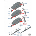 MOLDURA PUERTA FORD FOCUS MK2 2004 AL 2012 LAT IZQ ORIGINAL COD. 4M51-A20899-AG
