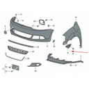 GUIA FASCIA (DEFENSA) VOLKSWAGEN JETTA BICENTENARIO 2015 AL 2018 DEL DER ORIGINAL COD. 5C6-807-184-A