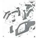 TOLVA CALAVERA FORD CAMARO 2010 AL 2015 EXT TRAS IZQ ORIGINAL COD. 22755116