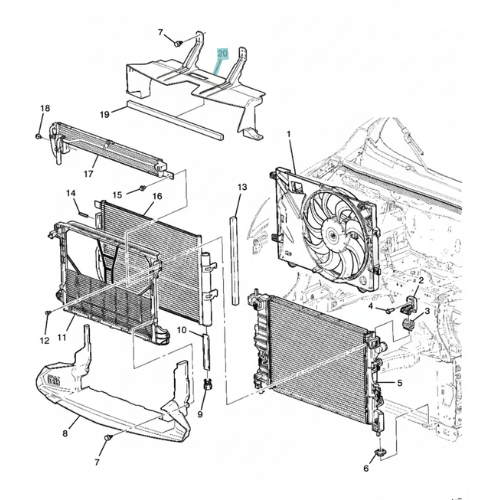 TOLVA DEFLECTOR DE AIRE CHEVROLET TRACKER 2014 AL 2016 1.8L 4 CIL SUP ORIGINAL GM COD. 95369296