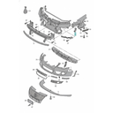 GUIA FASCIA (DEFENSA) VOLKSWAGEN PASSAT 2005 AL 2011 SOPORTE DEL DER ORIGINAL COD. 3C0-807-506