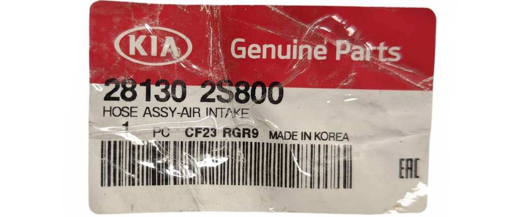 MANGUERA ADMISION DE AIRE HYUNDAI TUCSO/ KIA SPORTAGE 2010 AL 2015 2.0L ORIGINAL COD. 28130-2S800