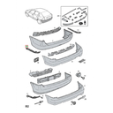 GUIA FASCIA (DEFENSA) CHEVROLET ASTRA/ SEDAN 1998 AL 2005 TRAS DER ORIGINAL GM COD. 93240874