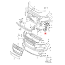 GUIA FASCIA (DEFENSA) AUDI Q7 2007 AL 2015 DEL IZQ ORIGINAL COD. 4L0807283B