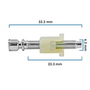 AJUSTADOR FARO CHEVROLET VARIOS 50-22 20 PIEZAS ZINC/NYLON BLANCO/PLATA HOYO MM: 6.3, 1/4 33.3 1 5/16 TALLO MM: 23.3, 59/64 