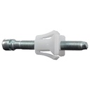 AJUSTADOR FARO CHEVROLET VARIOS 50-22 20 PIEZAS ZINC/NYLON BLANCO/PLATA HOYO MM: 6.3, 1/4 LARGO MM: 56.1, 2 13/64 TALLO MM: 43.4, 1 45/64 18.5 MM 47/64 7.8 MM 5/16 