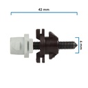 AJUSTADOR FARO FORD VARIOS 50-22 10 PIEZAS NYLON GRIS/CAFE 6 15/64 42 1 21/32 