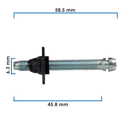 AJUSTADOR FARO FORD VARIOS 50-22 10 PIEZAS ZINC NEGRO 6.3 1/4 58.5 2 19/64 45.8 1 51/64 