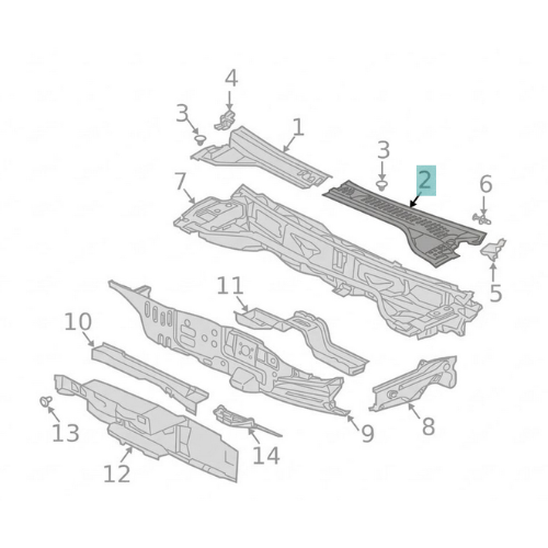 TOLVA PARABRISAS MISUBISHI ENDEAVOR 2004 AL 2011 DEL IZQ ORIGINAL COD. MR557811
