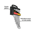 JUEGO DE LLAVES COMBINADAS MILIMETRIACAS 11 PZ PRETUL COD. 21990 COD. J-2011P