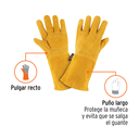 GUANTES D/CARNAZA LARGO P/USO RUDO TRUPER COD. 14242