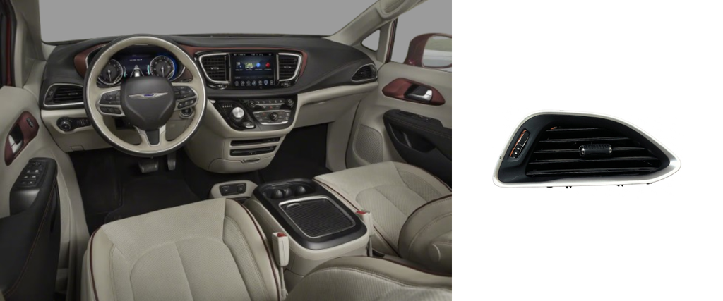 REJILLA INTERIOR DE AIRE ACONDICIONADO CHRYSLER PACIFICA 2017 AL 2026 LAT TAB DEL IZQ DESMONTADO ORIGINAL COD. 3354259(copia)