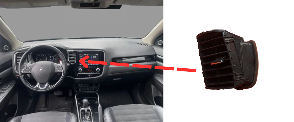 REJILLA INTERIOR DE AIRE ACONDICIONADO MITSUBISHI OUTLANDER 2015 AL 2022 CENT DEL DESMONTADO ORIGINAL COD. 8030A204