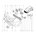 TOLVA DEFLECTOR INF RENAULT SANDERO 2007 AL 2013 DEL IZQ ORIGINAL COD. 620251846R