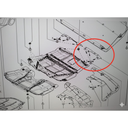 TOLVA DEFLECTOR INF RENAULT SANDERO 2007 AL 2013 DEL IZQ ORIGINAL COD. 620251846R