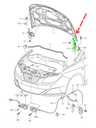 BISAGRA COFRE SEAT IBIZA 2009 AL 2016 DER ORIGINL COD. 6J0-823-302-A