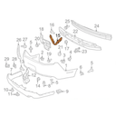 GUIA FASCIA (DEFENSA) FORD MUSTANG 2010 AL 2014 DER COD. AR3Z-17D942-D
