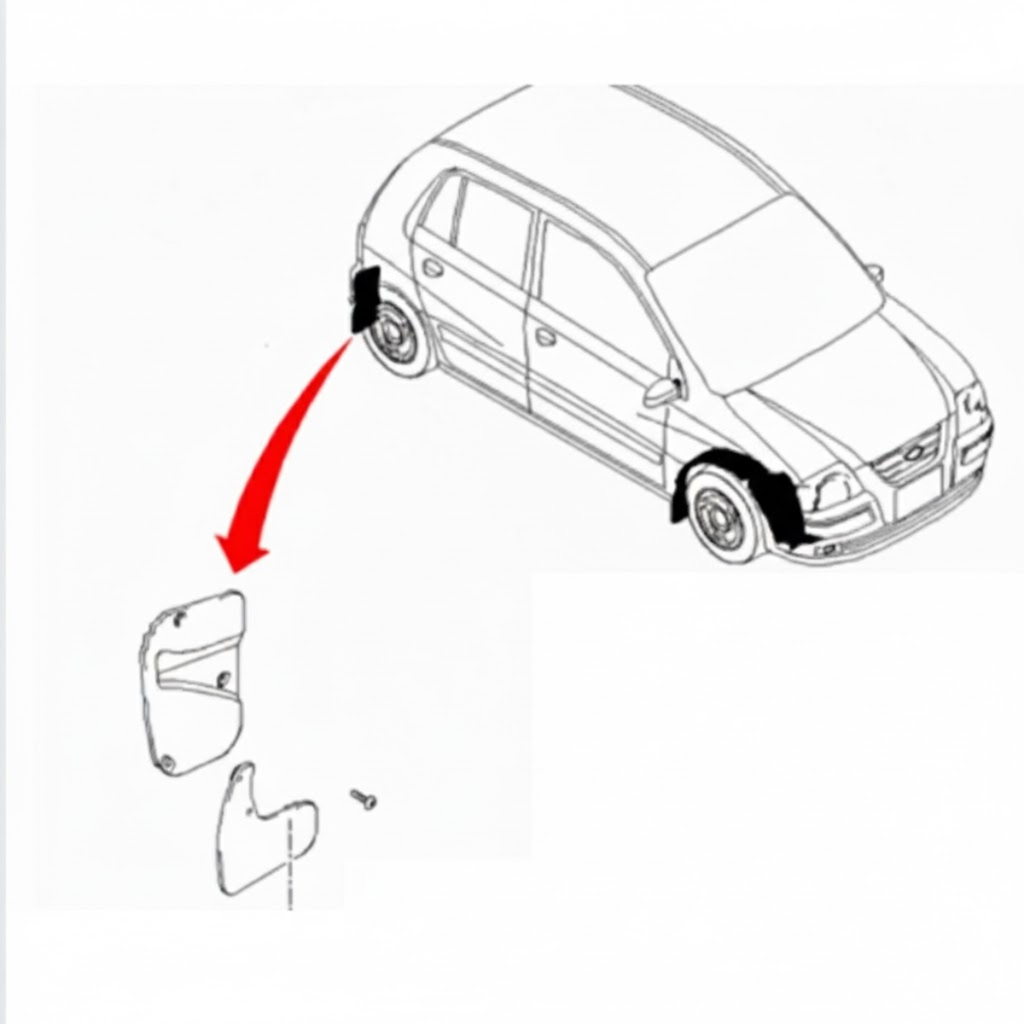 TOLVA LODERA DODGE ATOS 2005 AL 2012 TRAS DER ORIGINAL COD. 8682205500