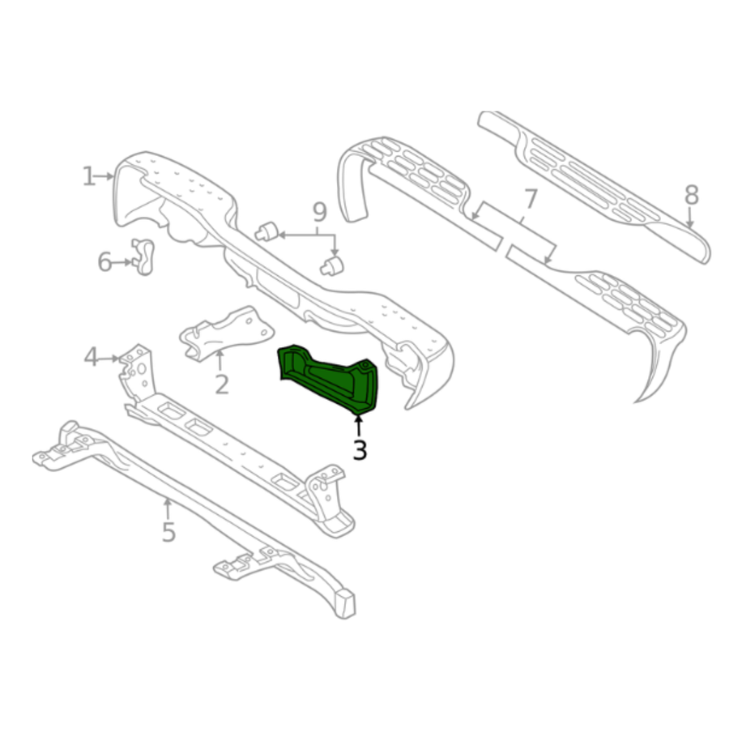 BRACK (BRAZO) CHEVROLET SILVERADO 1500/2500/ SUBURBAN/ TAHOE/ GMC SIERRA 1999 AL 2007 TRAS IZQ ORIGINAL COD. 15705669