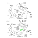 GUIA (FASCIA) DEFENSA HYUNDAI ACCENT 1999 AL 2006 TRAS DER ORIGINAL COD. 86615-25600