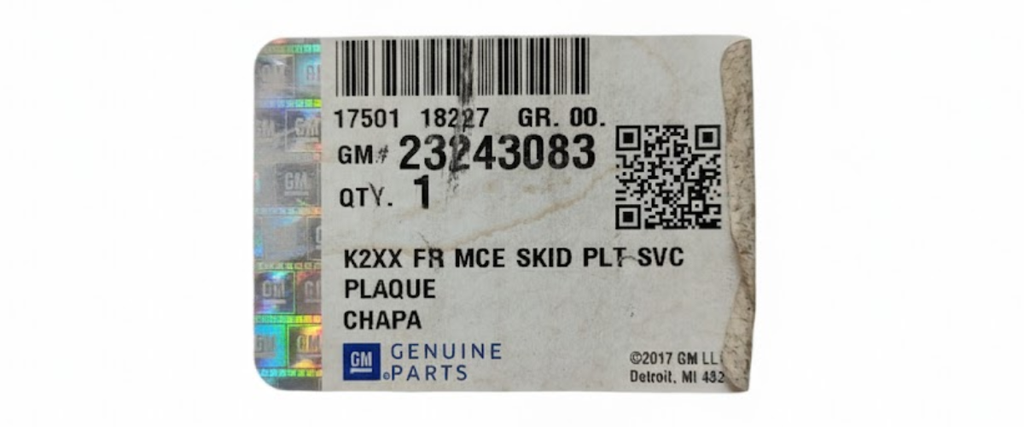 MOLDURA FASCIA (DEFENSA) CHEVROLET SILVERADO 1500 2017 AL 2018 CENT DEL COD. 23243083