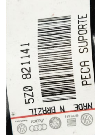 BRACK (BRAZO) DEFENSA VOLKSWAGEN CROSSFOX 2004 AL 2014 SOPORTE DEL IZQ ORIGINAL COD. 5Z0-821-141