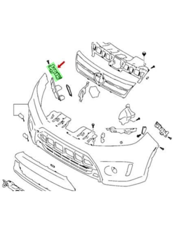 GUIA FASCIA (DEFENSA) SUZUKI GRAND VITARA 2015 AL 2025 DEL DER ORIGINAL COD. 71731-54P00