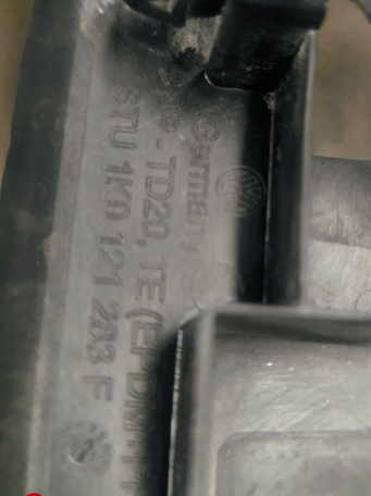 TOLVA RADIADOR DEFLECTOR DE AIRE VOLKSWAGEN JETTA/ BORA/ GOLF V 2005 AL 2011 GLI/TDI 2.0L LAT DEL IZQ ORIGINAL COD. 1K0-121-283-F