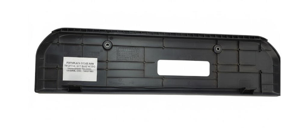 PORTAPLACA DODGE RAM 700 2015 AL 2017 BASE NEG TEXT TRAS ORIGINAL COD. 100201903